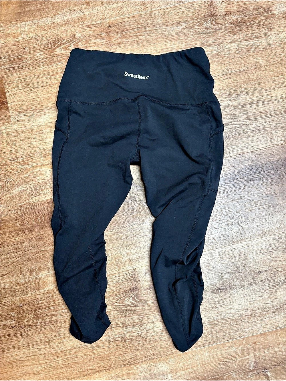Sweetflexx High-Rise Resistance Capri Leggings Black Size 12